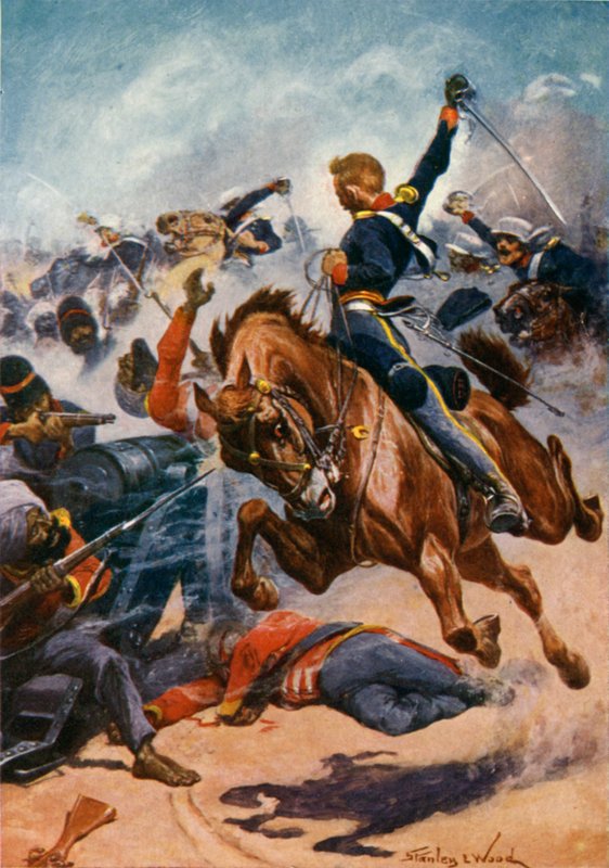 Aliwal, The Third Light Dragoons, der lader Sikh-våbenene af Stanley L. Wood