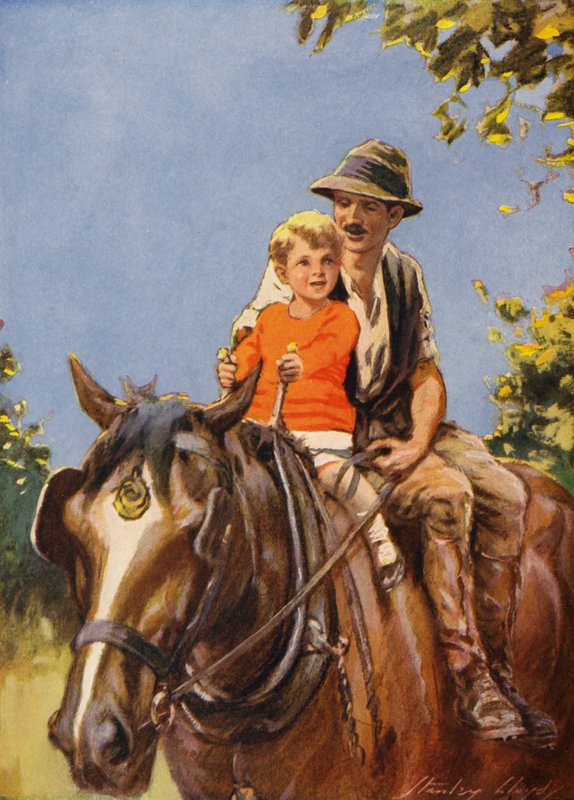 En tur på Dobbin (farvelitografi) af Stanley Lloyd