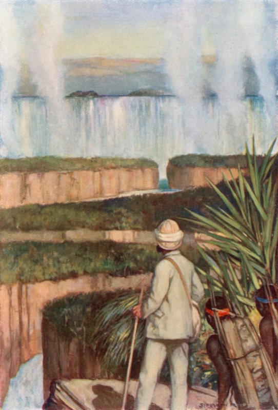 Livingstone ved Victoria Falls af Stephen Reid