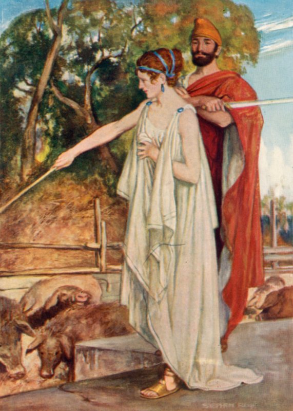 Odysseus og Circe af Stephen Reid