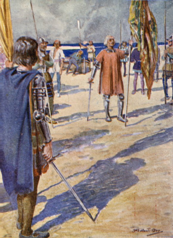 Columbus navngivning af øen San Salvador af Stewart Orr