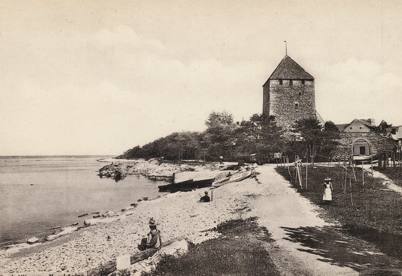 Sverige / Sverige: Gotland, Wisby, Kruttornet (s/h foto) af Swedish Photographer