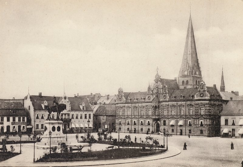 Sverige / Sverige: Skåne, Malmø, Stortorget og Radhuset (s/h foto) af Swedish Photographer