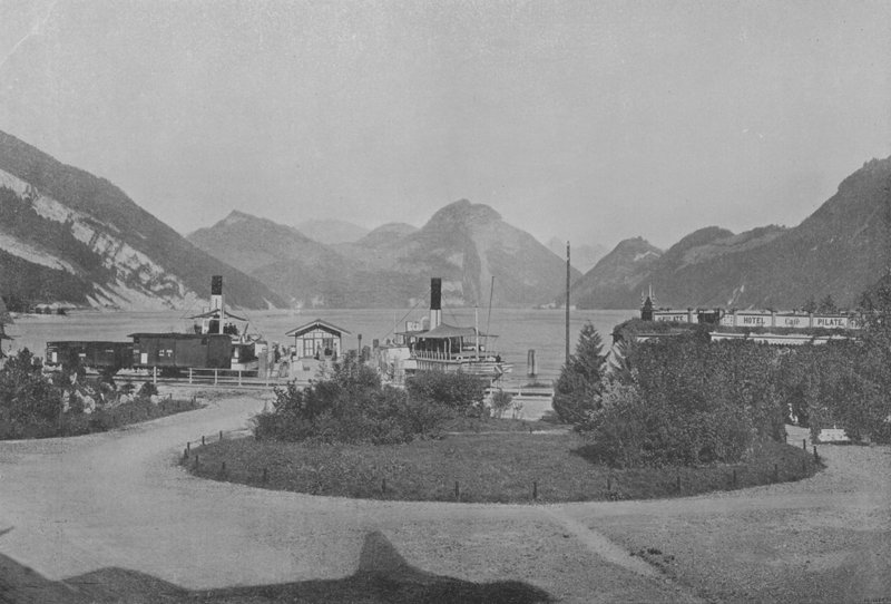 Alpnachstad, Lac des IV Cantons (s/h-billede) af Swiss Photographer
