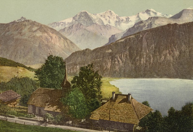 Berner Oberland: Beatenberg (farvet foto) af Swiss Photographer
