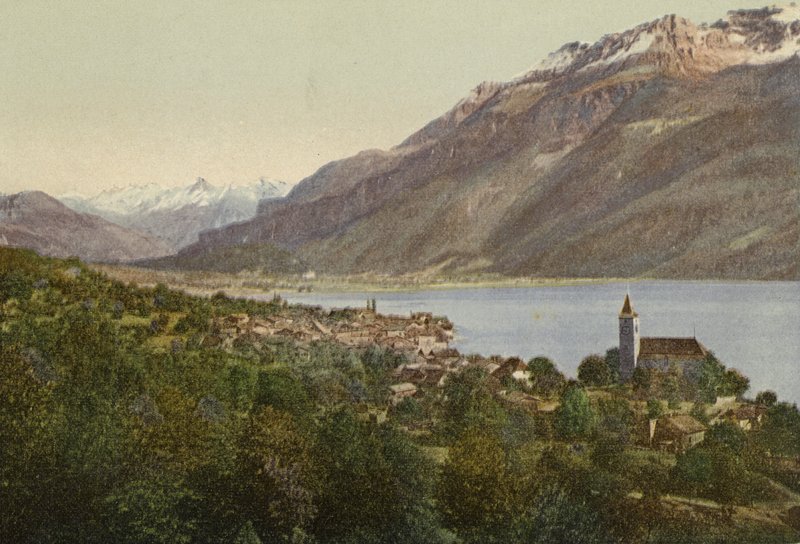 Berner Oberland: Brienz (farvet foto) af Swiss Photographer