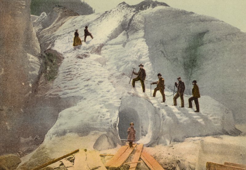 Berner Oberland: Grindelwald, Lower Glacier (farvet foto) af Swiss Photographer
