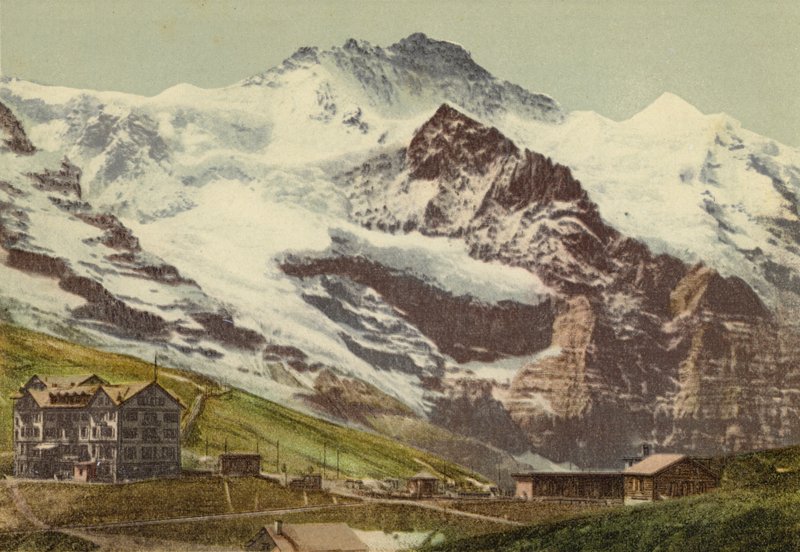 Berner Oberland: Kleine Scheidegg (farvet foto) af Swiss Photographer