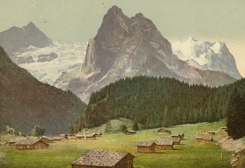 Berner Oberland: Rosenlaui (farvet foto) af Swiss Photographer