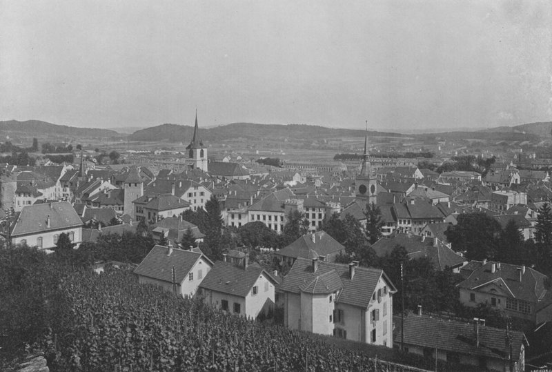 Biel, generel visning (s/h foto) af Swiss Photographer
