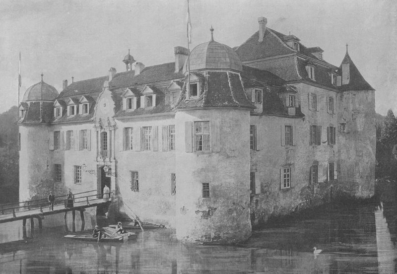Chateau de Bottmingen, pres Bale (s/h foto) af Swiss Photographer