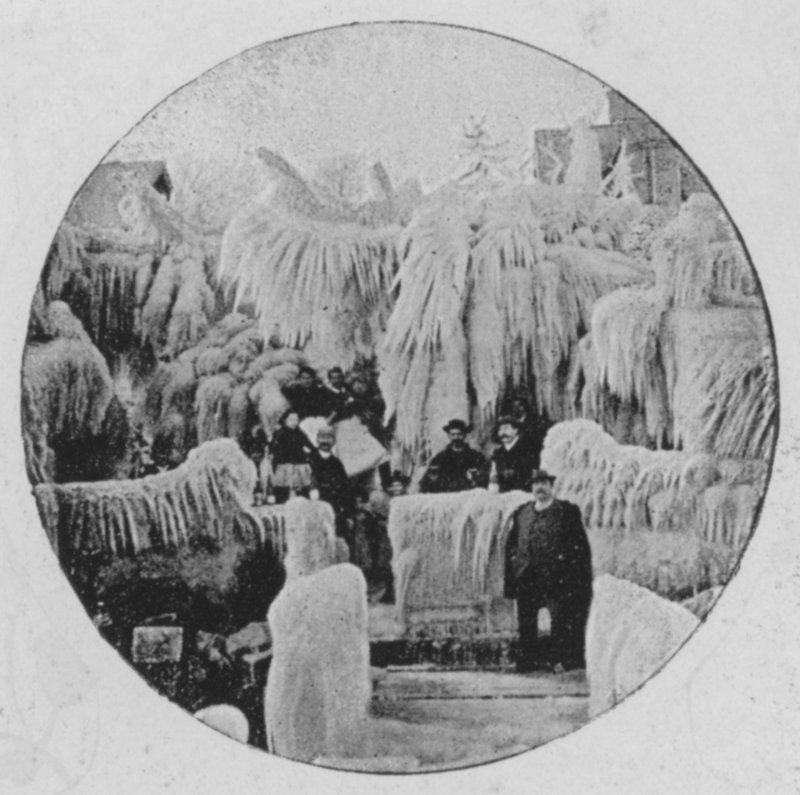 Vindeffekt i Genève, vinter 1896 (s/h foto) af Swiss Photographer