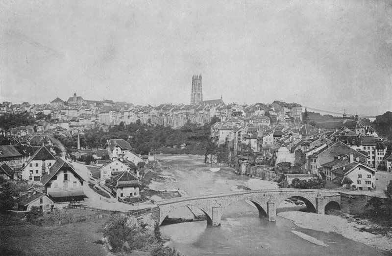 Fribourg (s/h foto) af Swiss Photographer