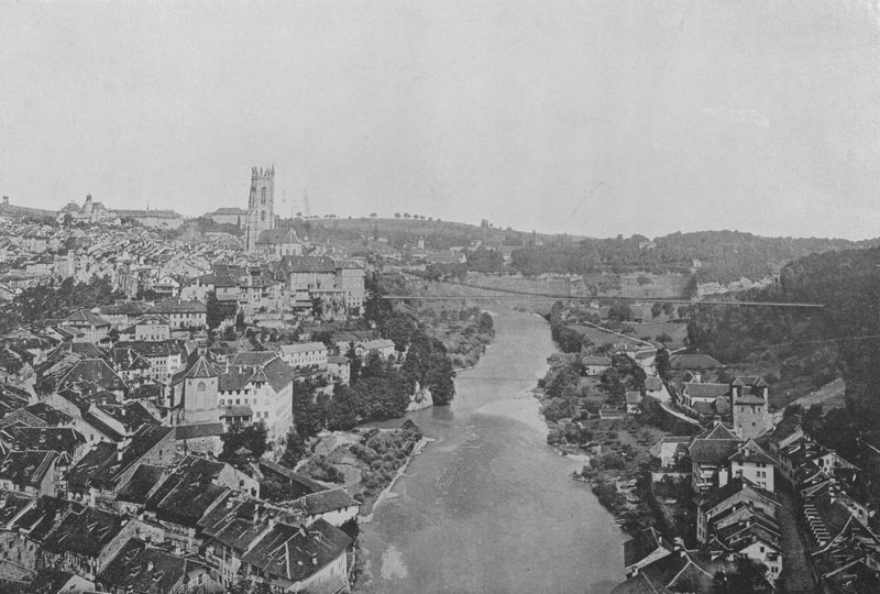 Fribourg (s/h foto) af Swiss Photographer