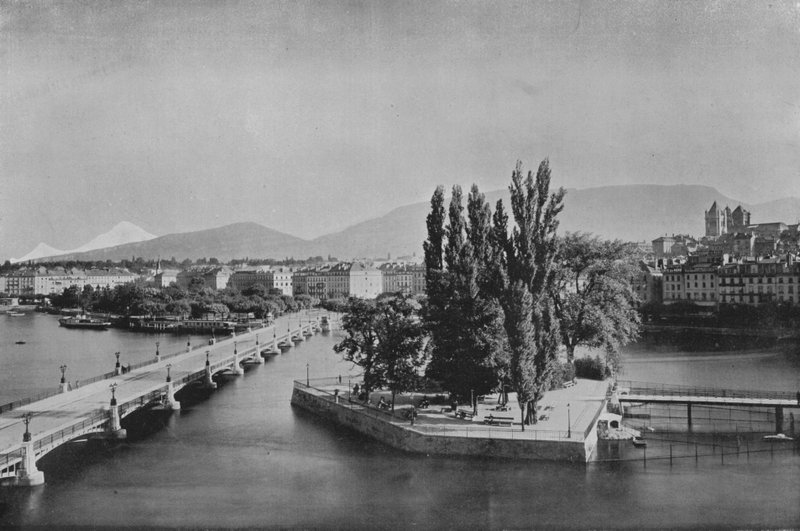 Genève, generel visning (s/h foto) af Swiss Photographer