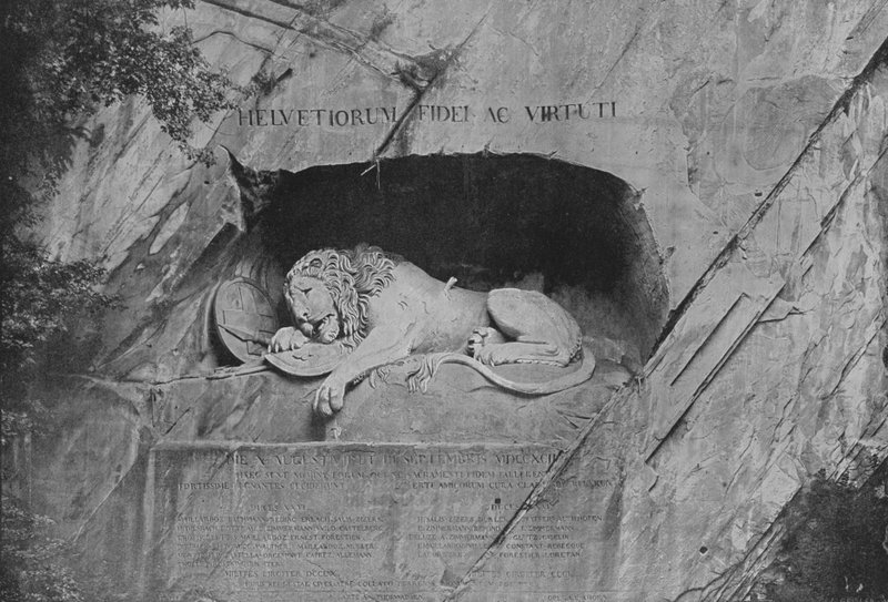 Le Lion de Lucerne (s/h foto) af Swiss Photographer