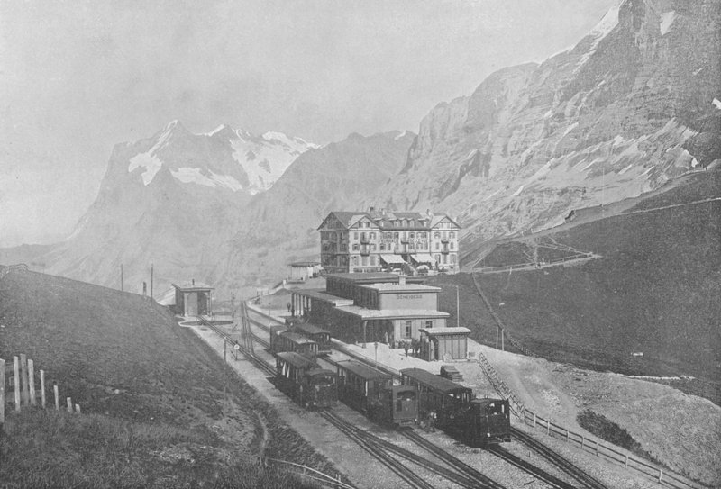 Petite Scheidegg og Wetterhorn (s/h foto) af Swiss Photographer