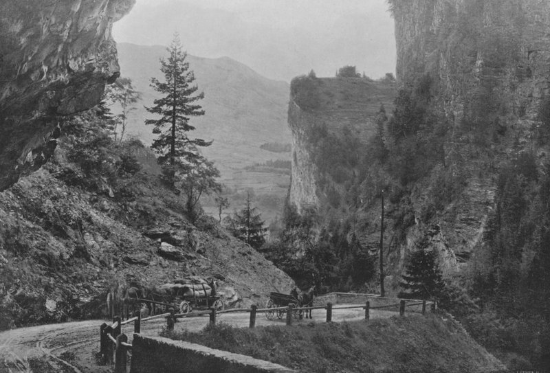 Rute af Via Mala og Hohen Rhatien (s/h foto) af Swiss Photographer