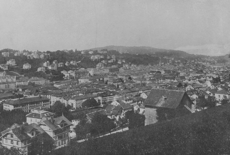Saint-Gall, generel visning (s/h foto) af Swiss Photographer