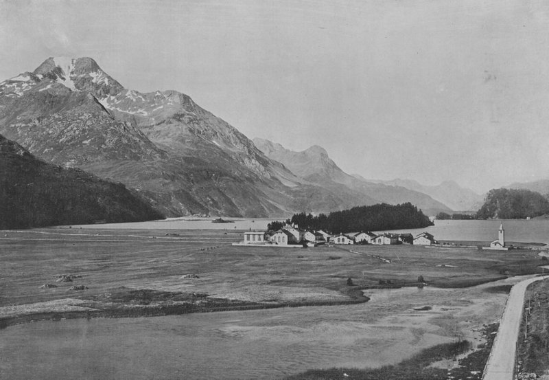 Sils et le Piz della Margna (S/H-billede) af Swiss Photographer