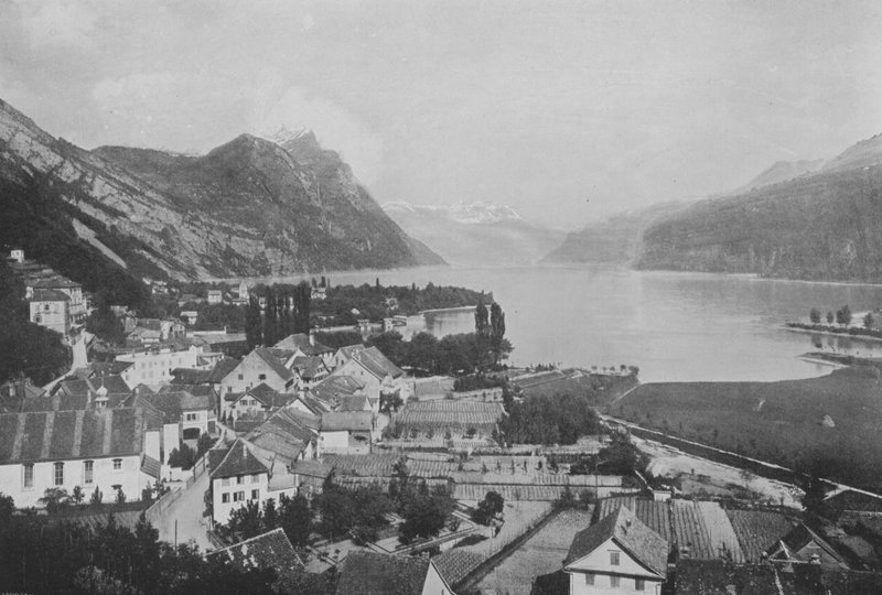 Weesen, Lac de Wallenstadt (s/h foto) af Swiss Photographer