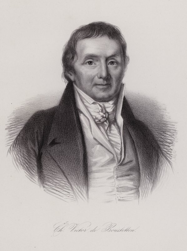 Charles Victor de Bonstetten, schweizisk politiker og forfatter (gravering) af Swiss School