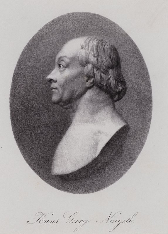 Hans Georg Nageli, schweizisk komponist og udgiver (gravering) af Swiss School