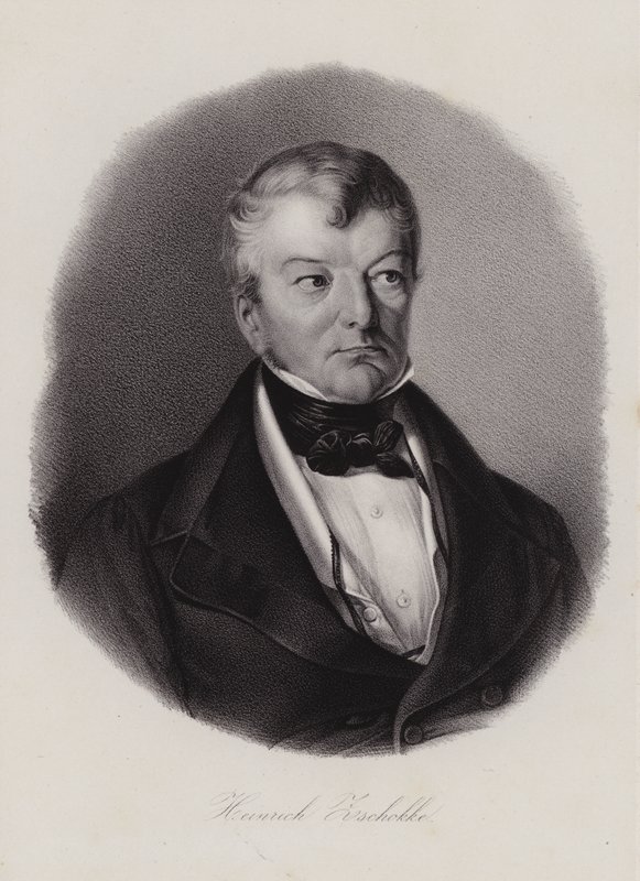 Heinrich Zschokke, schweizisk forfatter og reformator (gravering) af Swiss School