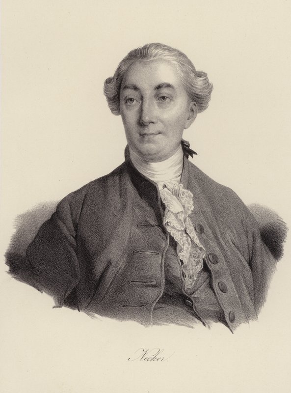 Jacques Necker, schweizisk bankmand (gravering) af Swiss School
