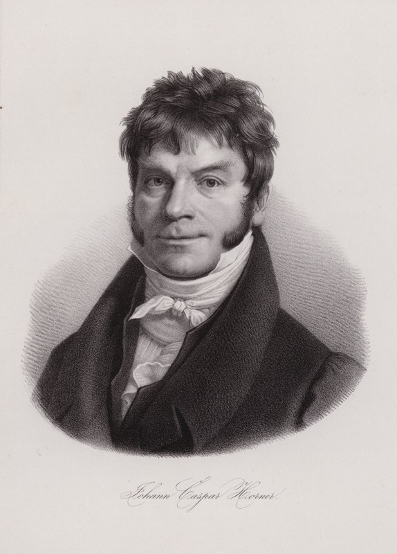 Johann Caspar Horner, schweizisk fysiker, matematiker og astronom (gravering) af Swiss School