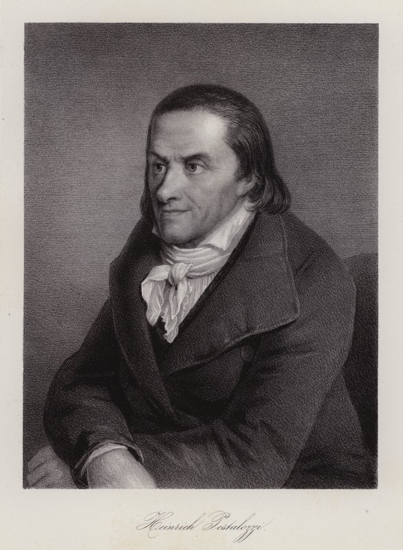 Johann Heinrich Pestalozzi, schweizisk uddannelsesreformator (gravering) af Swiss School