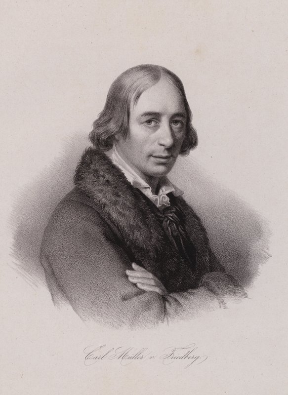 Karl von Muller-Friedberg, schweizisk politiker (gravering) af Swiss School