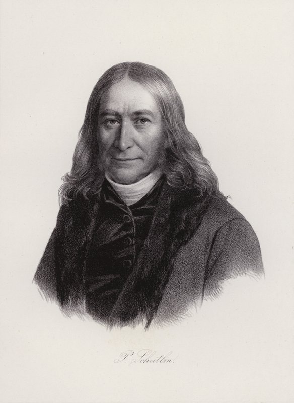 Peter Scheitlin, schweizisk præst og lærer (gravering) af Swiss School