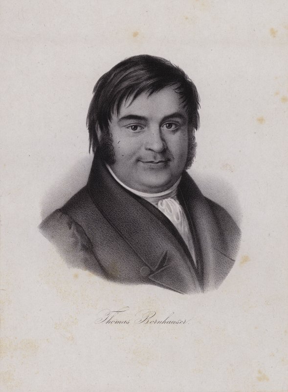 Thomas Bornhauser, schweizisk teolog (gravering) af Swiss School
