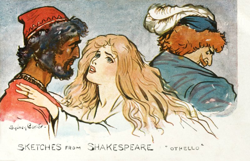 Skitser fra Shakespeare (farvelitografi) af Sydney Carter