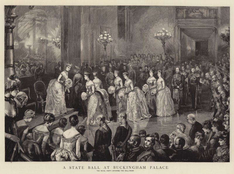 Et statsbal i Buckingham Palace af Sydney Prior Hall