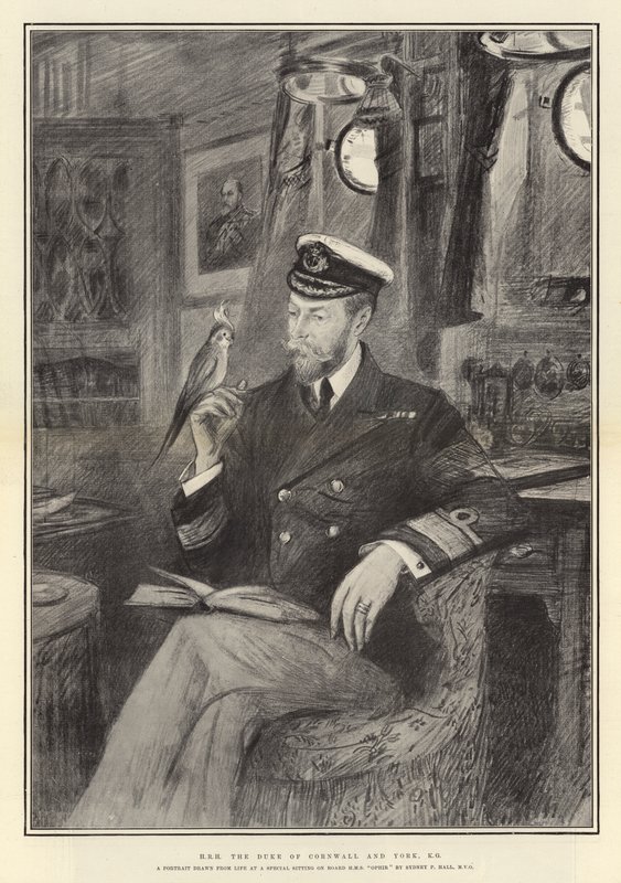 H R H Hertugen af Cornwall og York, K G af Sydney Prior Hall