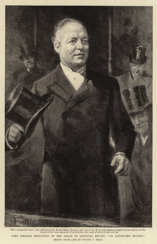 Lord Charles Beresford i Underhuset flytter en uophørlig tilbagevenden af Sydney Prior Hall