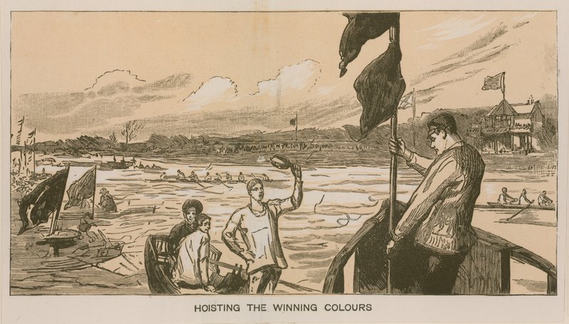 Erindringer om et Oxford og Cambridge Boat Race: At hejse de vindende farver af Sydney Prior Hall