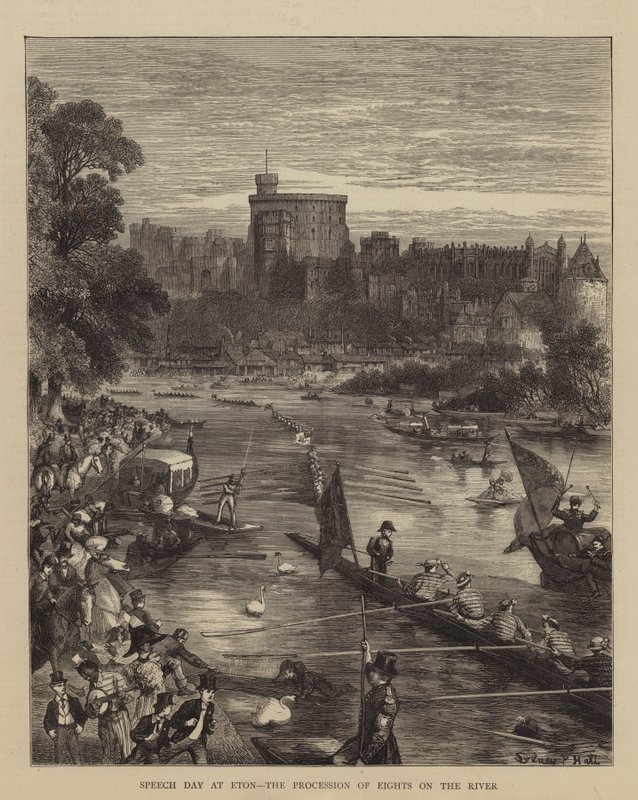 Taledag i Eton, Procession of Eights on the River af Sydney Prior Hall