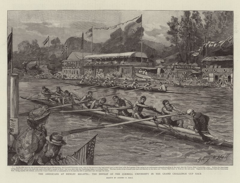 Amerikanerne ved Henley Regatta, Cornell Universitys nederlag i Grand Challenge Cup-løbet af Sydney Prior Hall