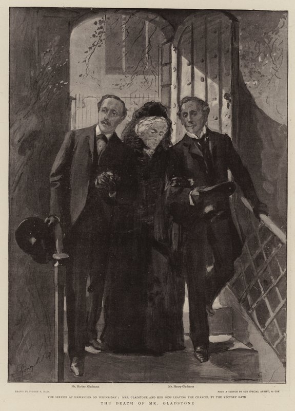 Mr Gladstones død af Sydney Prior Hall