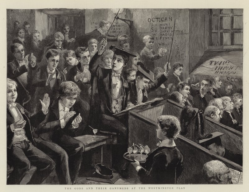 Guderne og deres Ganymedes ved Westminster Play af Sydney Prior Hall