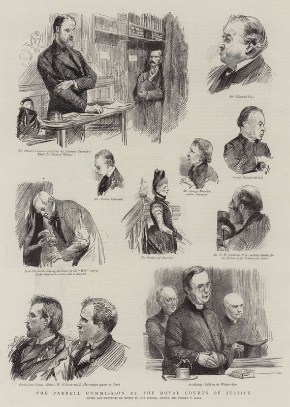 Parnell-kommissionen ved Royal Courts of Justice af Sydney Prior Hall