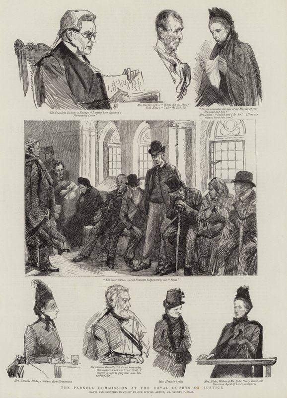 Parnell-kommissionen ved Royal Courts of Justice af Sydney Prior Hall