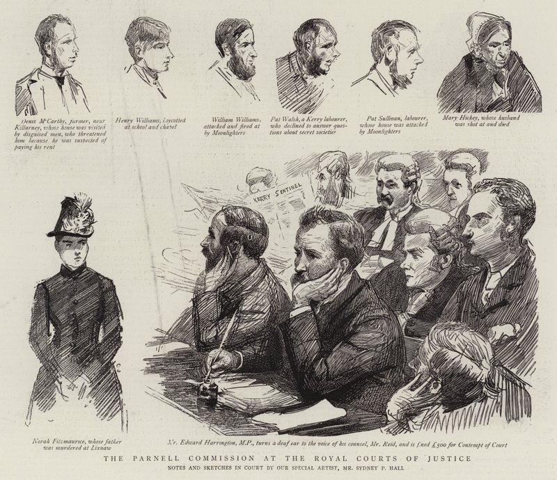 Parnell-kommissionen ved Royal Courts of Justice af Sydney Prior Hall
