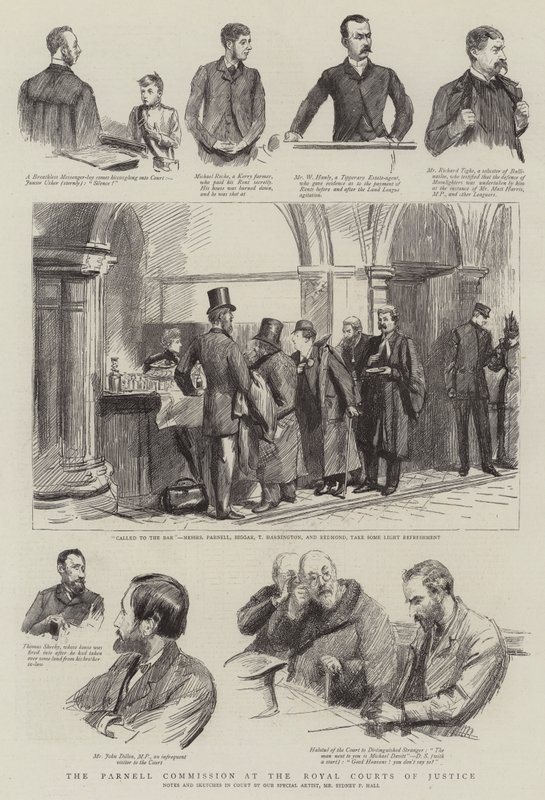 Parnell-kommissionen ved Royal Courts of Justice af Sydney Prior Hall