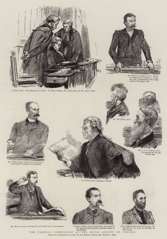 Parnell-kommissionen ved Royal Courts of Justice af Sydney Prior Hall