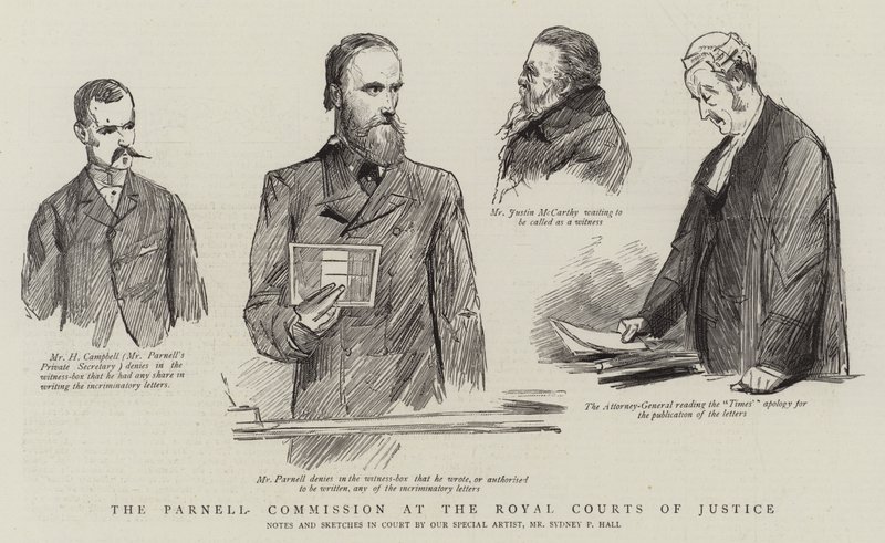 Parnell-kommissionen ved Royal Courts of Justice af Sydney Prior Hall