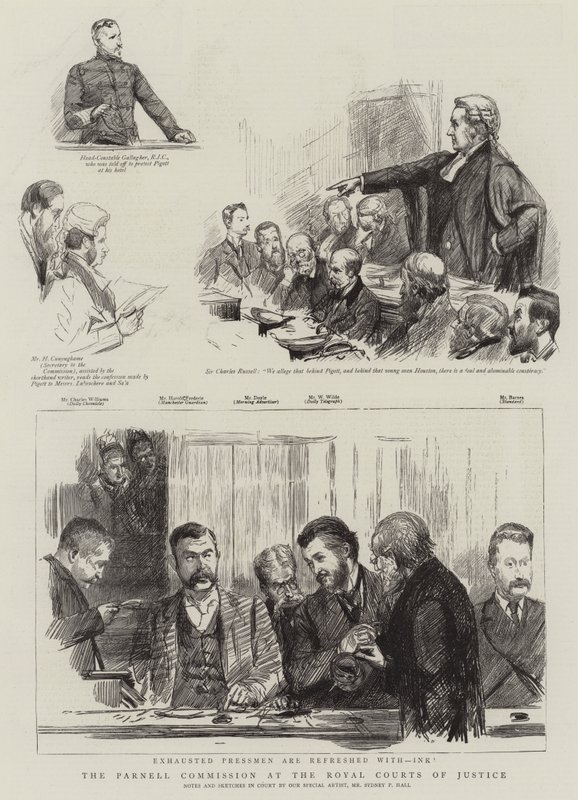 Parnell-kommissionen ved Royal Courts of Justice af Sydney Prior Hall